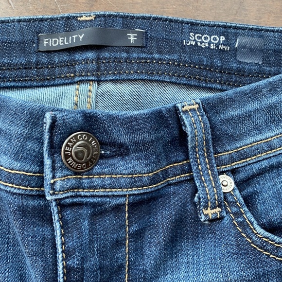 Fidelity Blue Delphi Scoop Low Rise Skinny Jeans Size 28 - Picture 7 of 15